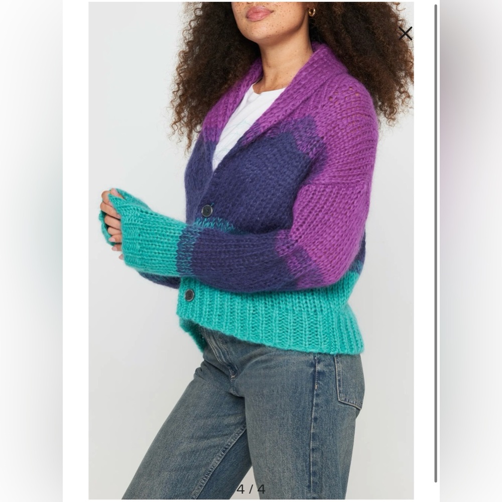 NWT Spiritual gangster Royce stripe cardigan M